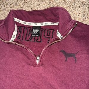 Maroon PINK brand half zip size small